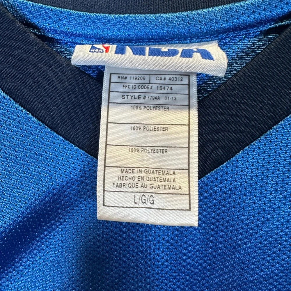Adidas Kevin Durant Oklahoma City Thunder NBA Jersey Blue Mens Large 35 7794A